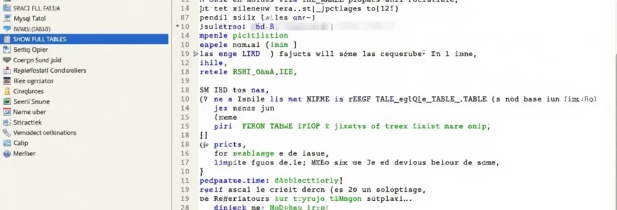 mysql-lister-les-tables-d-une-base-de-donnees