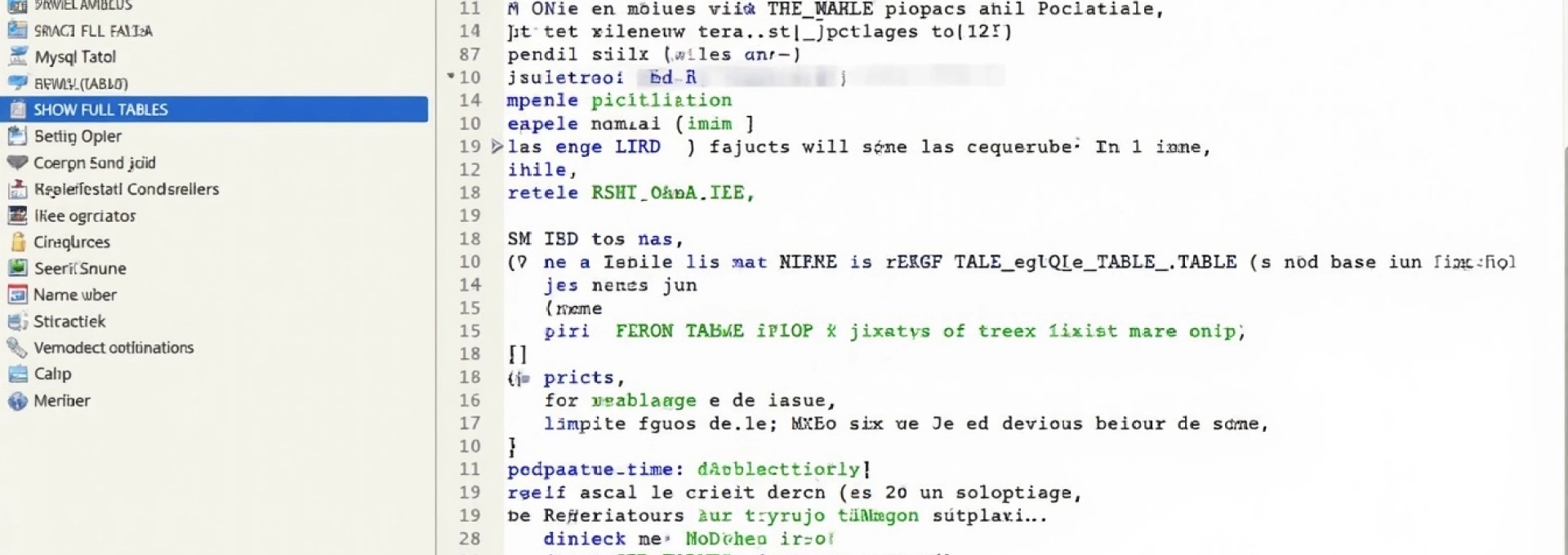 mysql-lister-les-tables-d-une-base-de-donnees